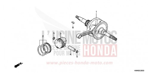 VILEBREQUIN/PISTON WW125EX2A de 2010